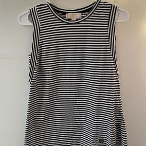 Michael Kors- black and white striped tank- Small